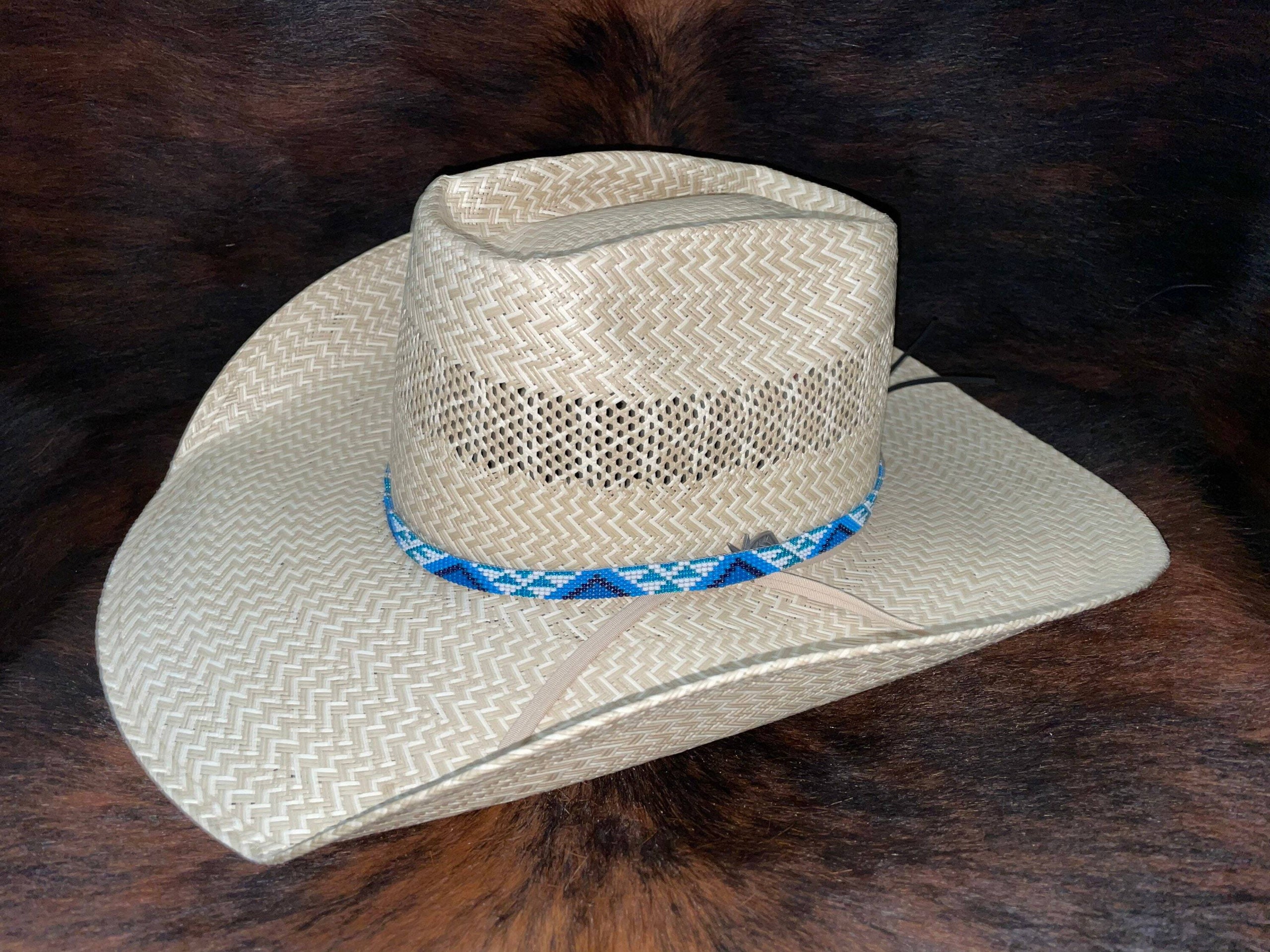 Blue buy Aztec hat band 1/2